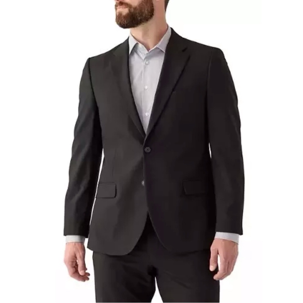 Nautica Mens Blazer Size 44 Long Black Jacket 2 Button Suit Separate New